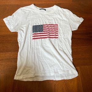 Brandy Melville American flag shirt